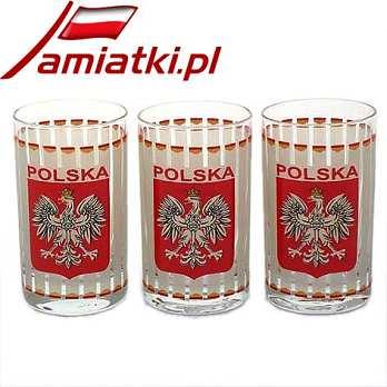 Kieliszki szklane Herb Kpl. 6 szt.