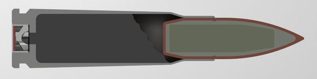 2. Analiza przepływu ciepła w radzieckim naboju 2.1 Obiekt analizy Analizie poddany został radziecki nabój 7,62 x 39 mm z czasów II wojny światowej.