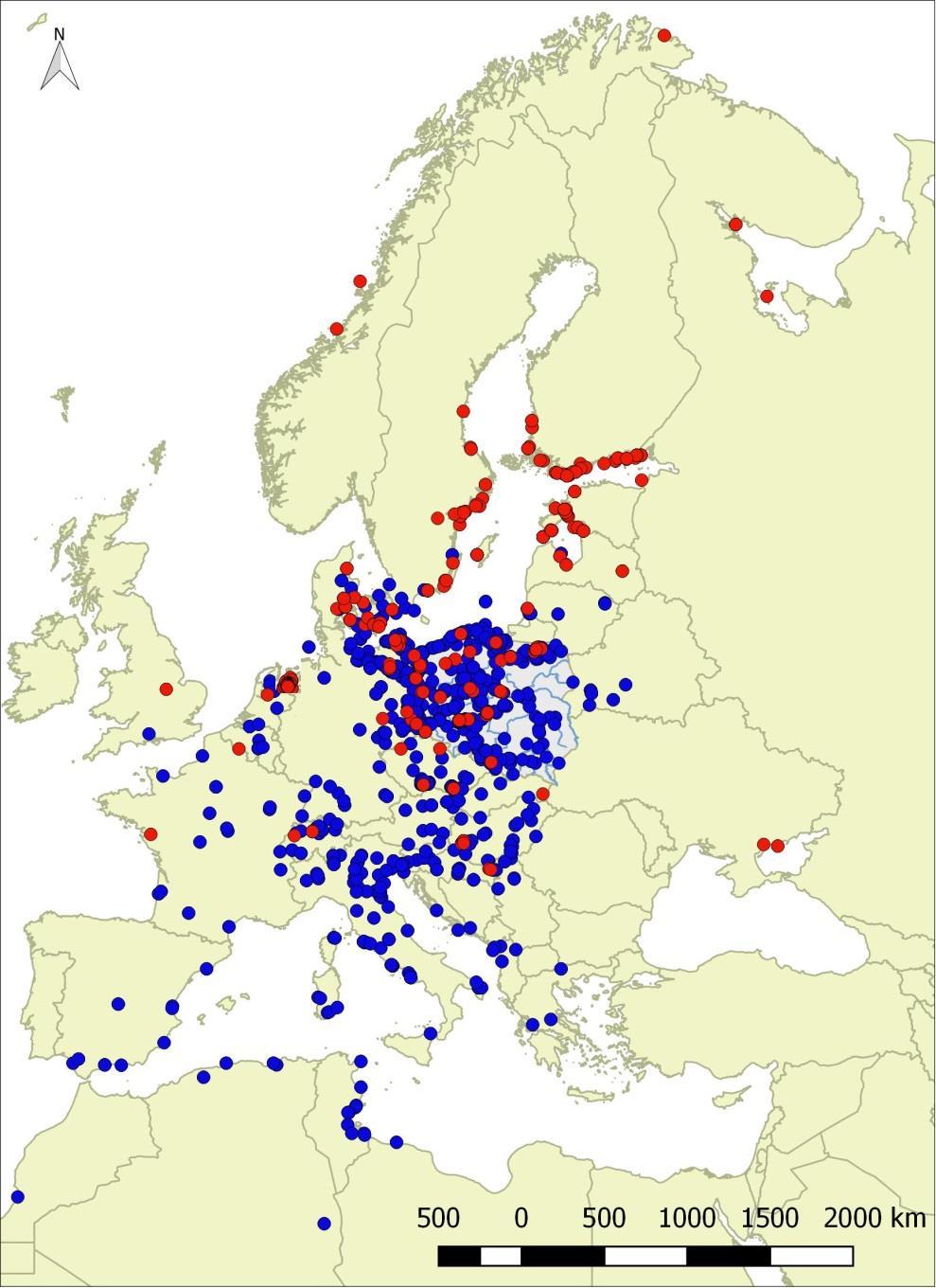 Wiadomości powrotne Obecnie w bazie danych Centrali Obrączkowania znajduje się 1678