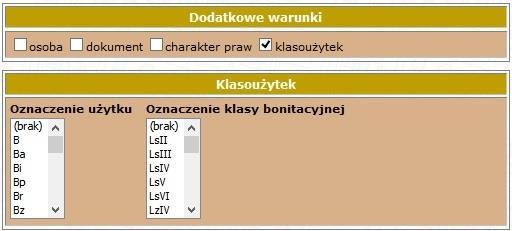 Kryteria wyszukiwania można ze sobą łączyć, przez co wyszukiwanie staje się