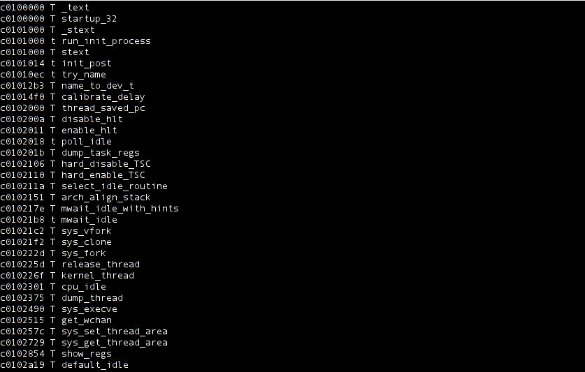Klogd, Syslogd /proc/kallsyms -