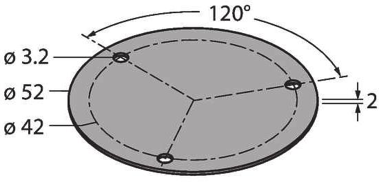 SP3-QR24 1590958 MT-QR24 Shield Ø 52 mm, aluminium USB-2-IOL-0002 1590935 Komponent wspomagający