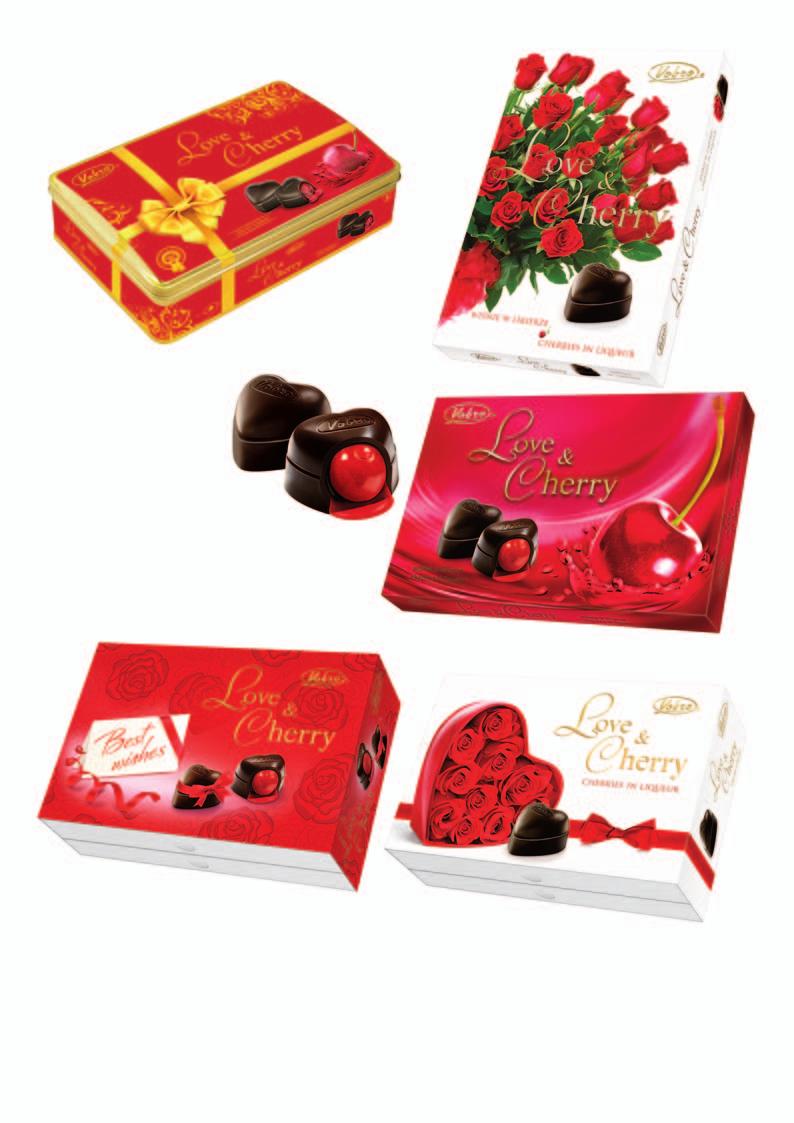 10 Love & Cherry (puszka, 290 g) Czekoladki deserowe nadziewane wiśnią w likierze 11 Love & Cherry (187 g) 12 Love & Cherry (290 g) 10.