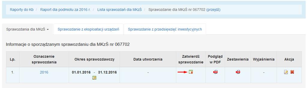W formularzu należy wpisać odpowiednio Kod odpadu (każdy rodzaj odpadu należy wprowadzić oddzielnie) i dla każdego należy wypełnić pola Oznaczenie, Ilość i Jednostka.