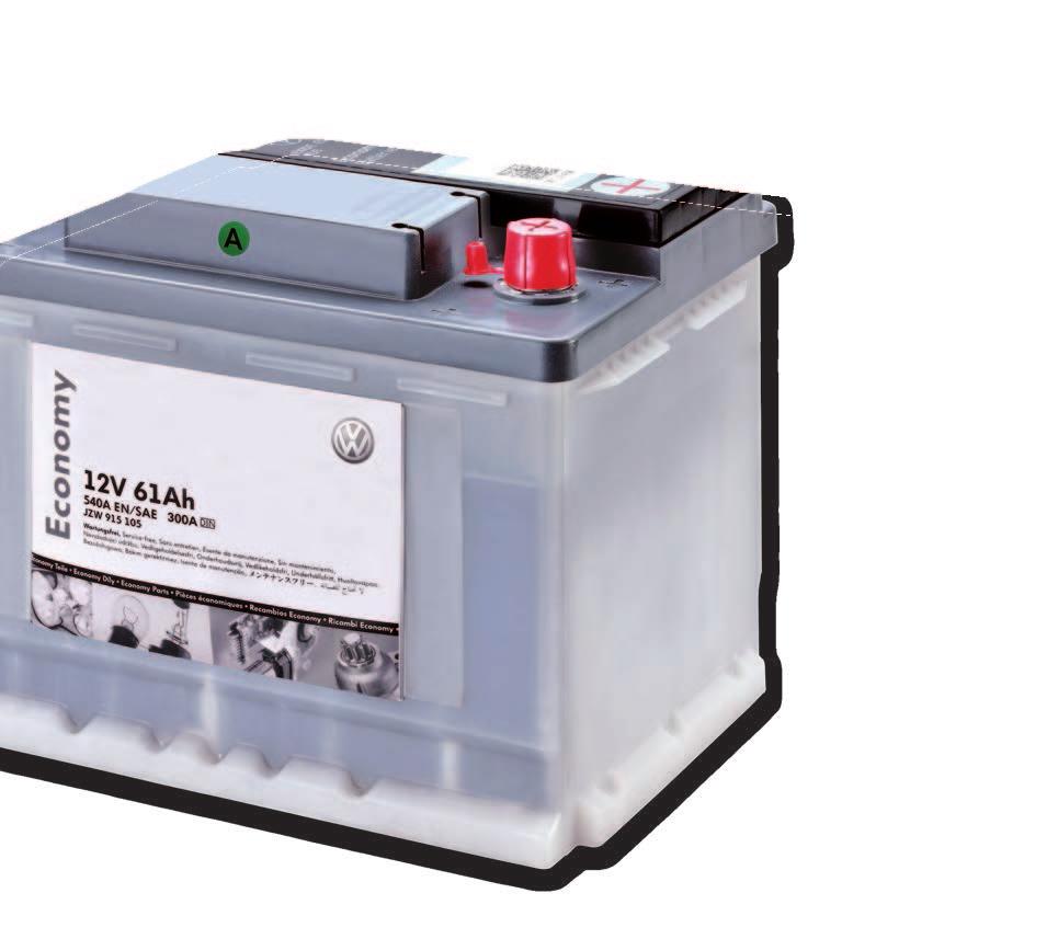 EN/SAE, 200 A DIN 12 V, 61 Ah, 540 A EN/SAE, 300 A DIN 12 V, 72 Ah, 640 A EN/SAE, 350 A DIN 12 V, 85 Ah, 750 A EN/SAE, 400 A