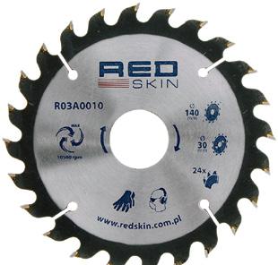 Piła tarczowa do drewna TCT circular saw blade for cutting of wood Диск пильный Dxd (mm) xtct R03A0010 140x30 24 100 5901383212040 R03A0014 160x30 24 50 5901383212064 R03A0015 160x30 30 50