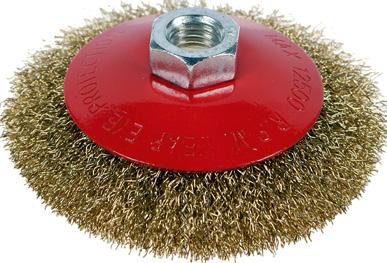 Szczotka stożkowa, drut karbowany Bevel brush, crimped wire Коническая щетка Ø (mm) R07A0301 100 M14 10/80