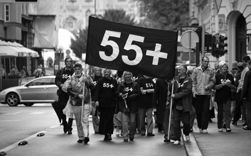 sudioniku projekta, dok dvoje protagonista, po godinama odmah nakon njega, ima 86 godina (Emil Pernar i Stanka Pavuna). Šesto: generacija 55+ u povorci za solidarnost, Zagreb, 15, rujna.