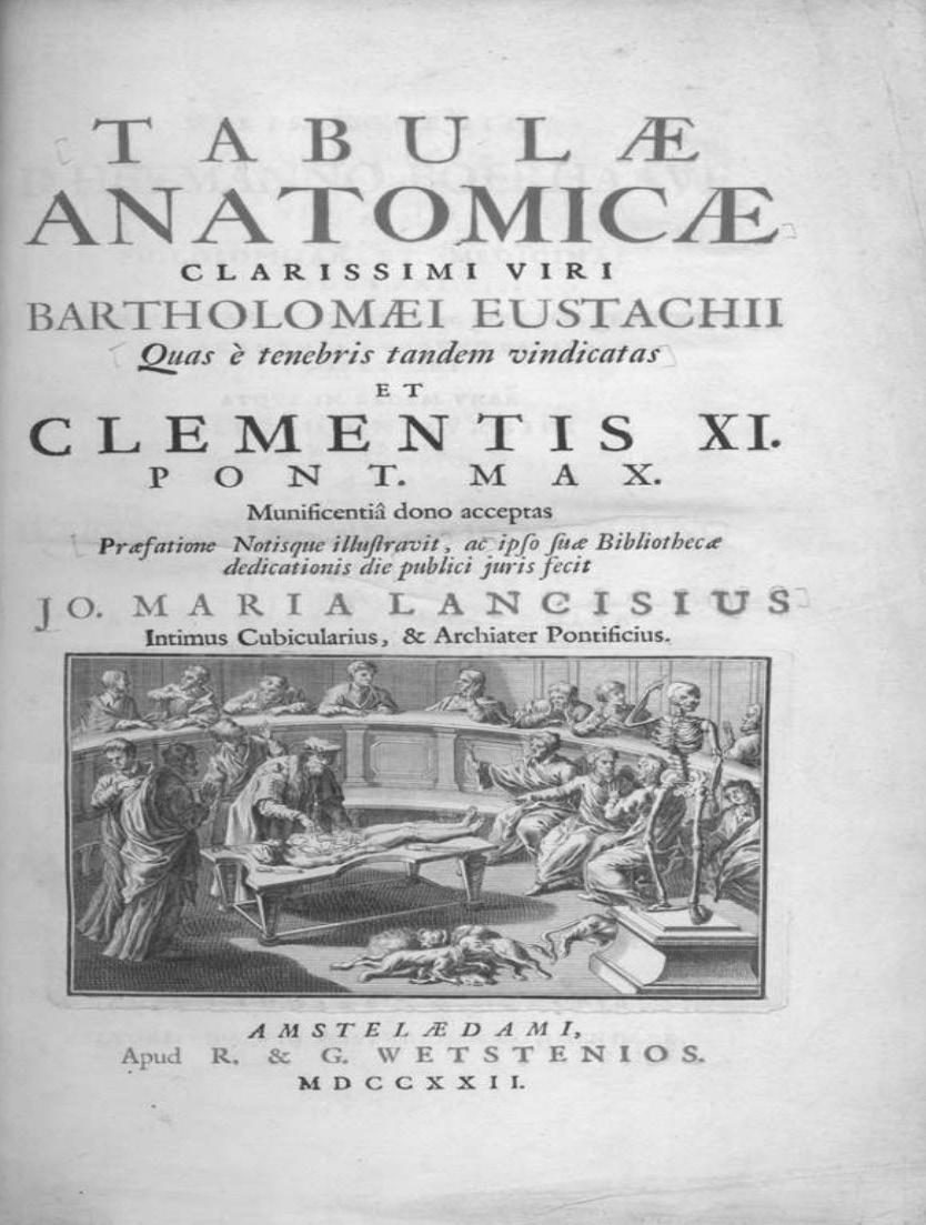362 ARTYKUŁY W 1552 r. Bartholomeo Eustachio, włoski anatom, opisał precyzyjnie szereg szczegółów anatomii serca w swoim dziele Tabulae anatomicae [ ] (ryc. 3). Ryc. 3. Eustachio, Bartholomeo (1722).