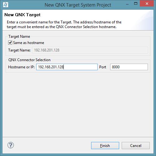 Przydatne perspektywy to: C/C++ perspective ; Debug perspective ; QNX System Information perspective ; Przejdź do perspektywy QNX System