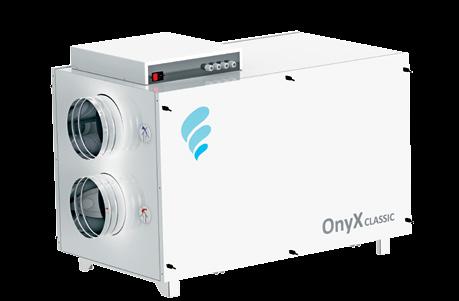 05 / REKUPERATORY ONYX Nawiew świeżego, przefiltrowanego powietrza 95% Odzysk energii cieplnej do 95% Zbilansowane strumienie powietrza Brak problemów z wilgotnością w pomieszczeniach Wydajność