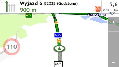 Jak powiększyć/zmniejszyć mapę? Na ekranie Opcje mapy stuknij przycisk. Przyciski powiększenia zostaną wyświetlone na ekranie Mapa w trybie przezroczystym. Wykonaj 