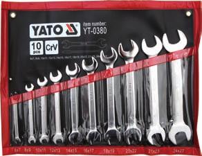 GB Double open end spanner set D Doppelmaulschlüsselsatz PL Komplet kluczy płaskich RUS Набор рожковых ключей UA Комплект ключi