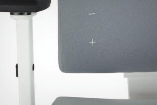 Lumbar support Podparcie lędźwi The pneumatic lumbar support LN2 is designed for the UPH (upholstered) version.