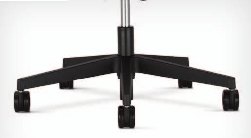 Castors can be chosen depending on the surface type soft or hard floors.