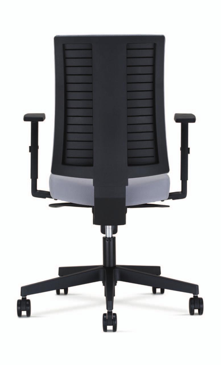 Upholstered backrest: Basic model Oparcie tapicerowane: Podstawowy model A backrest with a full plastic shell that