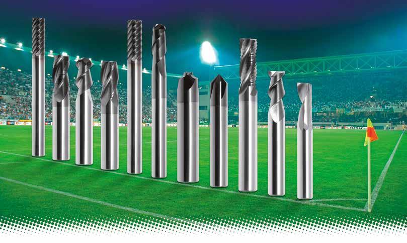 DOLFA TEAM Champions League No substitute required Carbide End Mills / FREZY Z WĘGLIKA SPIEKANEGO End Mills For Aluminium / Do obróbki metali lekkich: DOLFA 1-AL DOLFA 2-AL DOLFA 2R-AL DOLFA 1-S