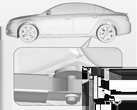 Pielęgnacja samochodu 251 Punkt podparcia podnośnika Położenie tylnego ramienia podnośnika na podwoziu. Położenie przedniego ramienia podnośnika na podwoziu.