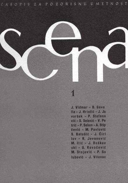 9 > Пише > Рашко В. Јовановић Прва годишта Сцене Крајем 1964. године, од новембра месеца, почеле су интензивне припреме за издавање часописа за позоришну уметност Сцена.