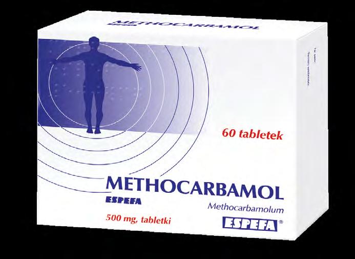 Skład jakościowy i ilościowy: 1 tabletka zawiera 500 mg metokarbamolu (Methocarbamolum). Postać farmaceutyczna: Tabletki.