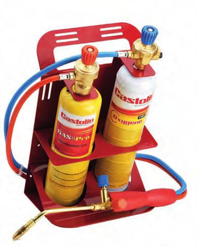 Oprema za lemljenje 16 CASTOLIN KIT 2000 FLEX Gorivi gas Propan butan / Kiseonik Zapremina Propan-butan 380 ml Kiseonik 930 ml