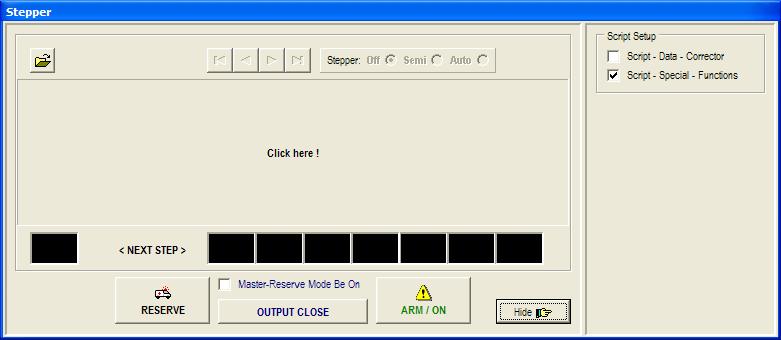 7. klucz Script-Data-Corrector - włącza/wyłącza funkcję korektora błędów pominięcia wpisów wartości do poszczególnych pól skryptu oraz dublujących się wartości pól : Minute, Second, 1/10sec -