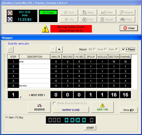 - program Pyrobox Controller MS Master 5.0.