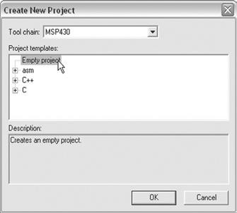List. 1. Program mrugania diodą D1 #include <msp430x41x.h> //rejestry MSP430F413 #define D1 0x04 //dioda D1 WDTCTL = WDTPW + WDTHOLD; //zatrzymaj watchdog timer P5DIR = D1; //Port P5.