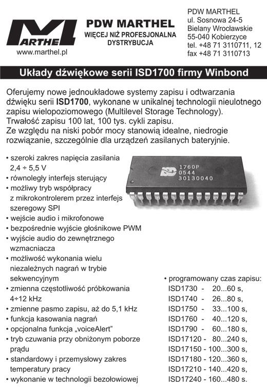 HyperTerminal), który należy skonfigurować do pracy z prędkością 9600 bps, jeden bit startu, jeden bit stopu, bez kontroli parzystości.