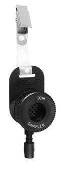 objętości powietrza Sposób uzyskania frakcji w połączeniu z próbnikiem Cechy próbnika IOM Personal Inhalable PM Sampler SKC IOM ACGIH wdychana (inhalable) 100 µm 25 mm PVC 5,0 µm włókno