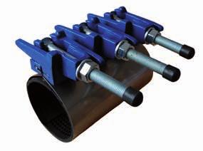 Repair Clamp Ремонтный хомут Opaska naprawcza DN50 - DN300 No Part Name Деталь Nazwa części Material Материал Materiał Notes: - Carbon steel 8.