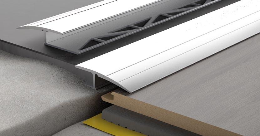 PANEL ZET O Profil dylatacyjny do paneli Дилатационный профиль для ламината Dilatation profil for floor panels Profil ZET 0 służy do łączenia posadzki podłogowej zbudowanej z terakoty i innego