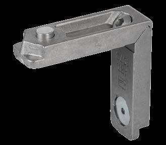 aluminium corner joint with spring load buttons for H profile FR-C-BRACKET stal nierdzewna / stainless steel odlew