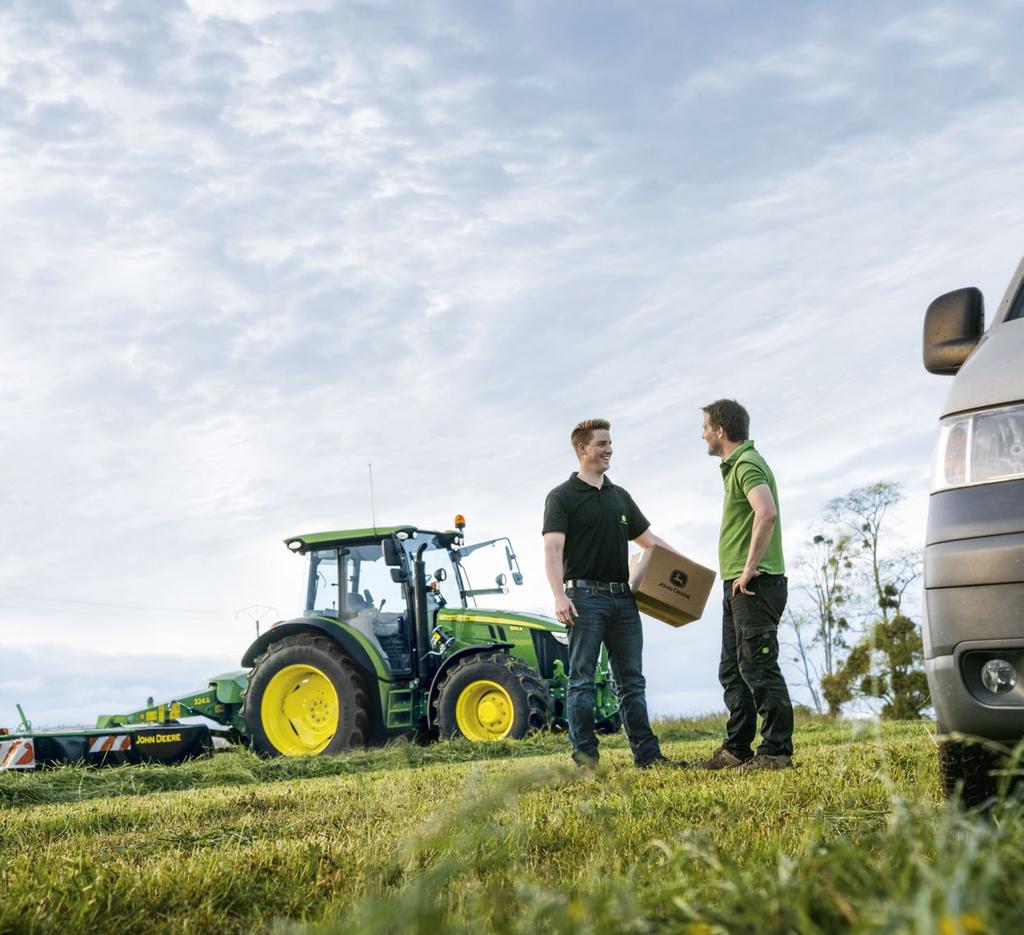 NOTHING RUNS LIKE A DEERE. Bardzo możliwe, że kiedy będziesz nas potrzebować, będzie to tu i teraz - aby uzyskać poradę, rozwiązać problem, czy uzyskać potrzebną część.