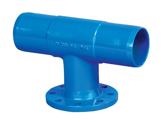 TRÓJNIK BOSO-KOŁNIERZOWY Tb BARE FLANGED TEE Tb ТРОЙНИК С ОДНИМ ФЛАНЦЕМ Tb TYP / TYPE / ТИП PN10/PN16 44.520.DN.