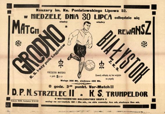 Слонімскі футбол у міжваенны час (1920-1930-я гады) Працяг, пачатак на ст. 1. Каманда ездзіла ў Вільню, Гродна, Беласток і пра яе ведалі, адметную гульню вайскоўцаў заўважылі.
