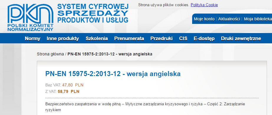 Zatem zarządzanie ryzykiem funkcjonowania SZW, oparte na identyfikacji zagrożeń w całym łańcuchu dostaw wody od ujęcia po kran konsumenta, to wyzwanie, z którym zmierzą się przedsiębiorstwa