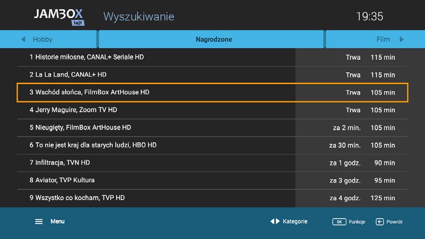 Dodatkowo możesz ustawić sobie powiadomienie lub automatyczne przełączenie przy dowolnej audycji z ramówki.