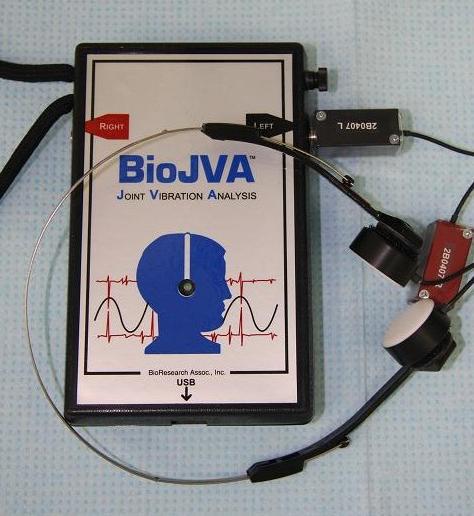 Vibration analysis of temporomandibular joints BioJVA device description... J Stoma 2012; 65, 2 Fig. 1. JVA device. Ryc. 1. Urządzenie JVA. Fig. 2. JVA device placed on a patient s head.