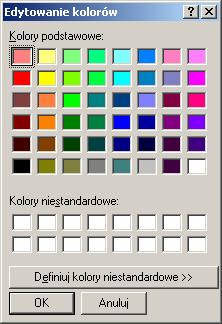 drawline(int x1, int y1, int x2, int y2 ) rysuje linię prstą d punktu współrzędnych (x1, y1) d punkt współrzędnych (x2, y2) drawrect (int x, int y, int w, int h ) rysuje prstkąt: x, y - współrzędne