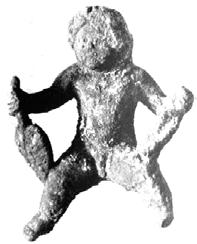 PÓŁ GŁOWY KOBIETY złoto, srebro, srebro złocone wys: 2 cm 2011/51284-1.5 50. GŁOWA KOBIETY glina/terakota 2011/51284-1.12 51.