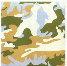 WARHOL Kamuflaż 96,52 x 96,52 cm Oznaczenie: 63/80 Kraj kradzieży: USA 2011/5865-1.10 17. WARHOL Camouflage 96.