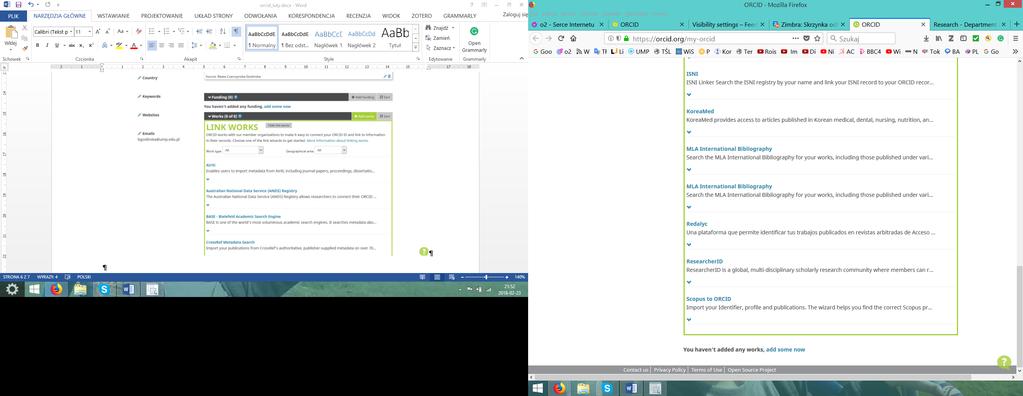 Na samy końcu LINK WORKS znajdujemy opcję dodania naszych
