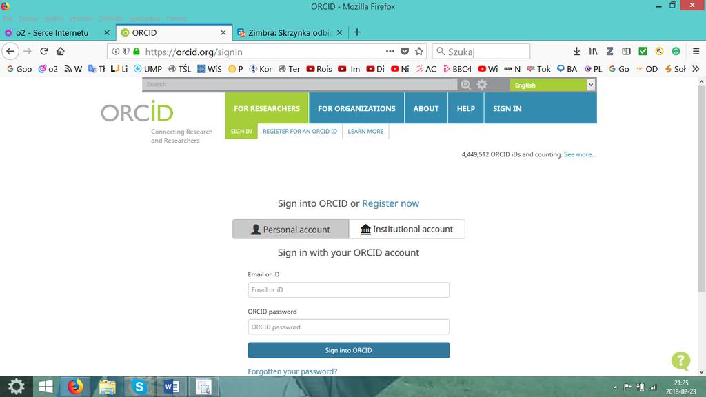 Po kliknięciu SIGN IN wybieramy opcję