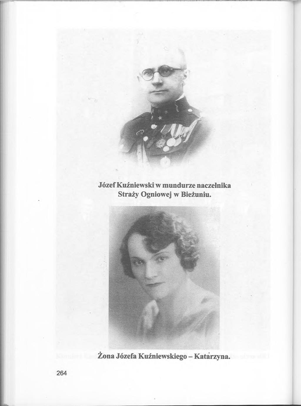 Józef Kuźniewski w mundurze naczelnika Straży Ogniowej