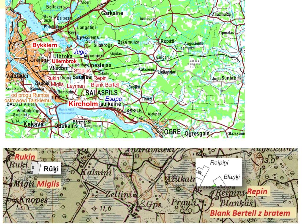 Salaspils pilsnovads, 1599 Minētas ~34