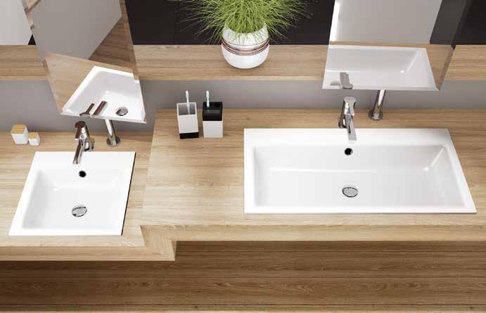 PURO AMBIENTE Dla umywalek PURO minimalizm jest cechą charakterystyczną.