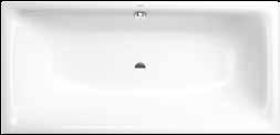 Naturalna forma umywalki doskonale komponuje się z wanną SILENIO i powierzchnią prysznicową SCONA.