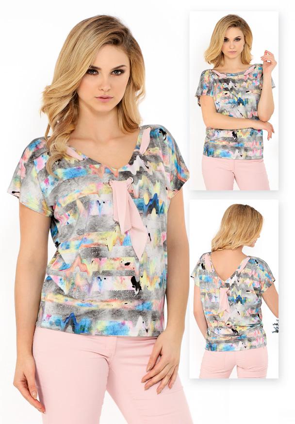 Viva bluzka kr/r 28095 93% wiskoza, 7% elastan
