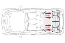 Bezpieczeństwo Mocowania "ISOFIX" Samochód posiada homologację zgodną z najnowszymi przepisami ISOFIX. Prezentowane niżej siedzenia są wyposażone w odpowiednie mocowania ISOFIX.